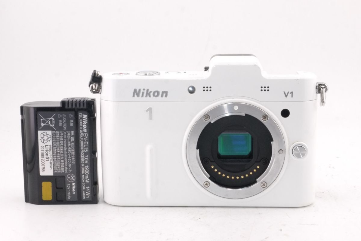 ニコン NIKON 1 V1 ホワイト ミラーレス一眼 #3062 #0033