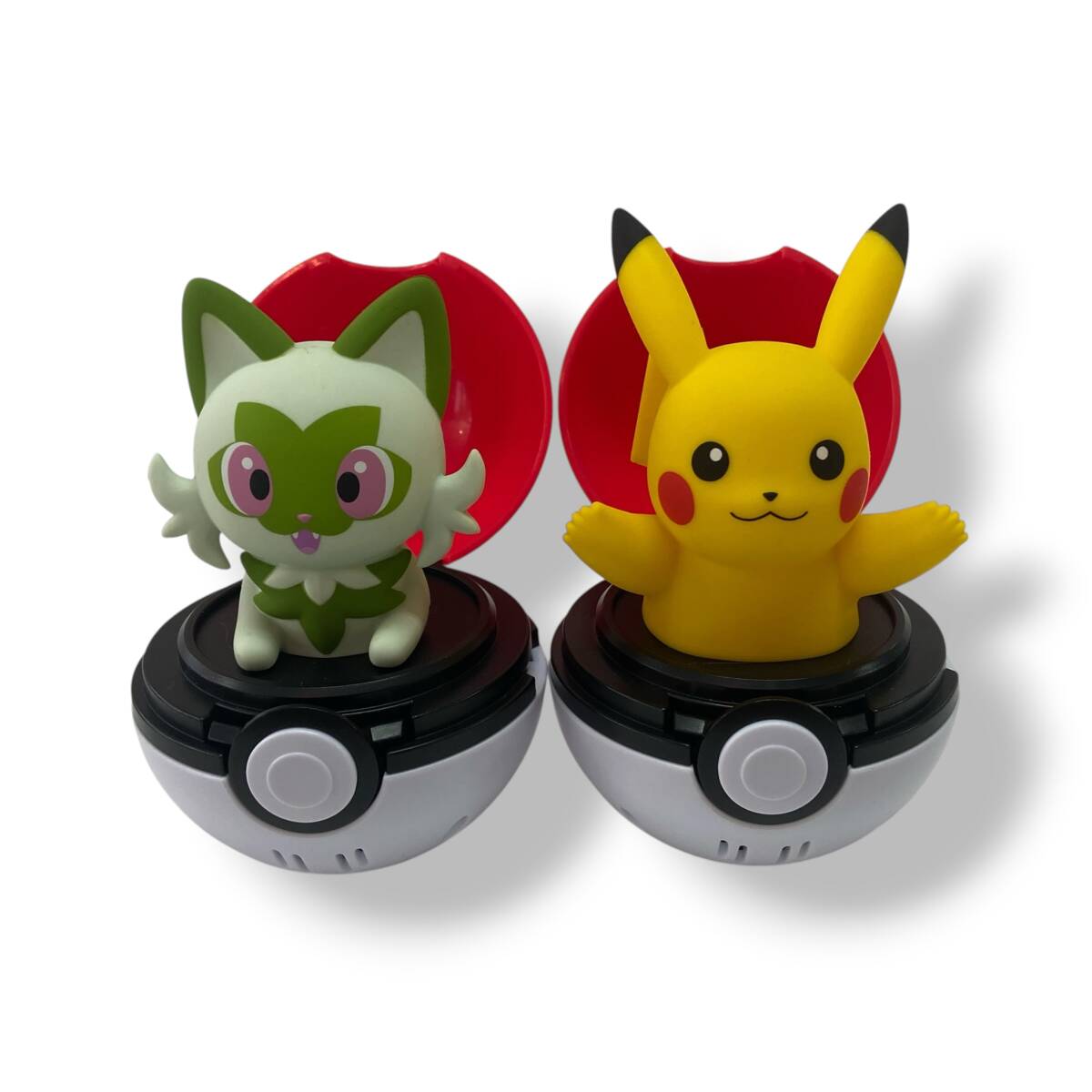 [80/B7-129/260708/13106/735/NT0] ポケットモンスター ポケモン ぴょこぷにゅ ピカチュウ ニャオハ 2点まとめ おもちゃ 現状品 