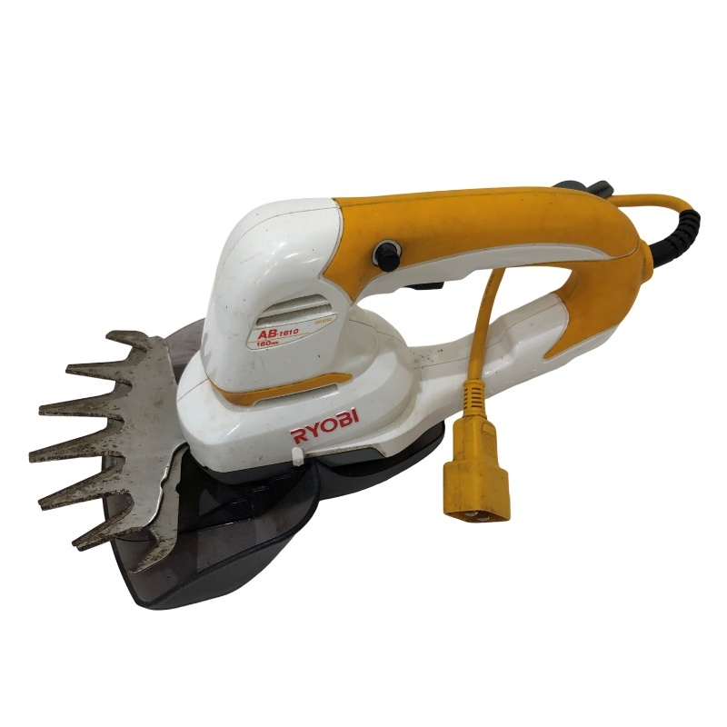 RYOBI リョービ 芝生バリカン AB-1610 イエロー 稼働確認済 京セラ 本体、お箱 【中古】 22606K483