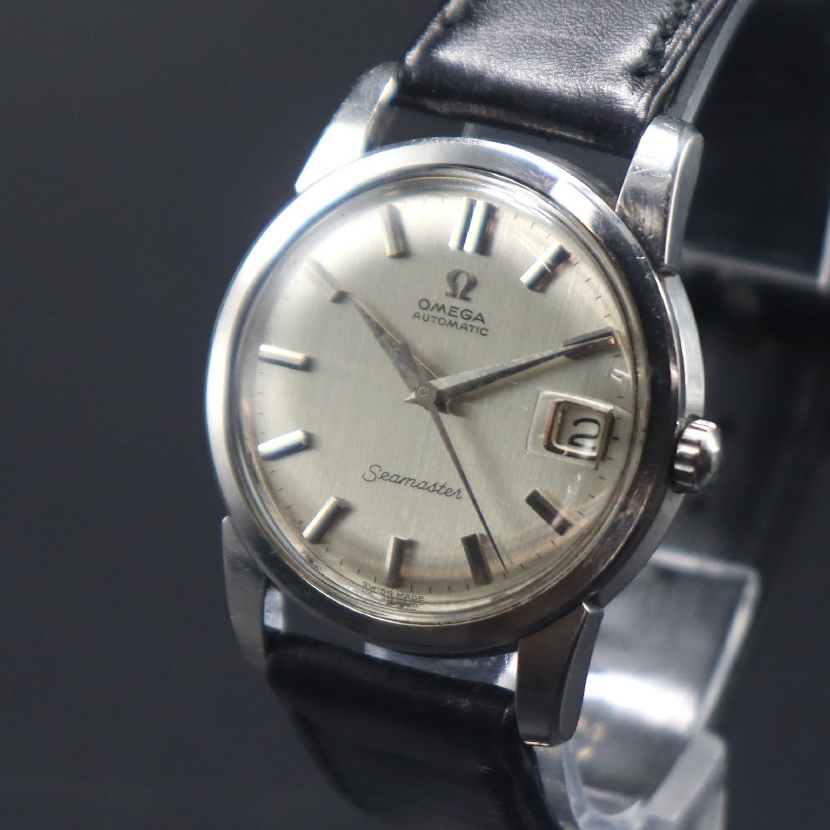 OMEGA Seamaster オメガ シーマスター Ref.166.009 Cal.562 自動巻き 1960年代 デイト スイス製 新品革ベルト アンティーク メンズ腕時計