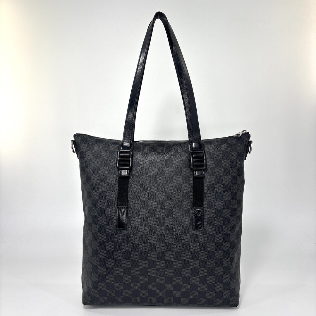 超極美品 Louis Vuitton ルイヴィトン ダミエ グラフィット スカイライン トートバッグ メンズ N41456 ビジネスバッグ メンズ ブラック