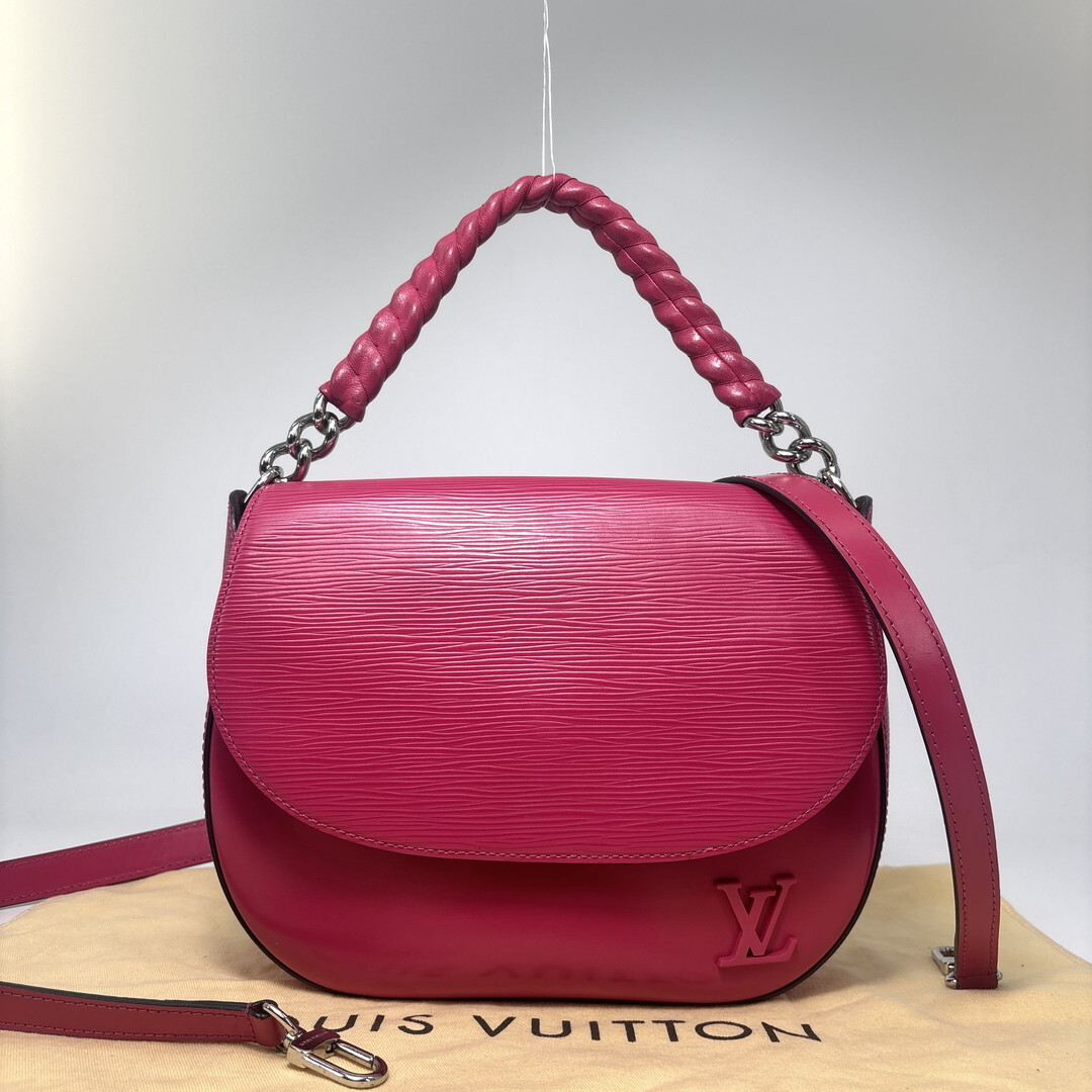 超極美品 Louis Vuitton ルイヴィトン エピ ルナ M42678 ハンドバッグ 斜め掛けショルダーバッグ ピンク系 2way レディース
