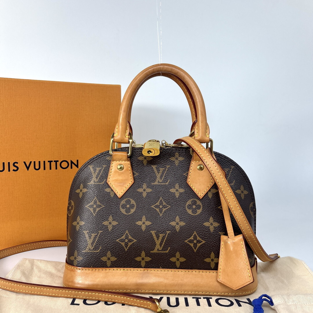 超極美品 Louis Vuitton ルイヴィトン モノグラム アルマBB M53152 レディース ハンドバッグ 2WAYバッグ ショルダーバッグ 箱袋有