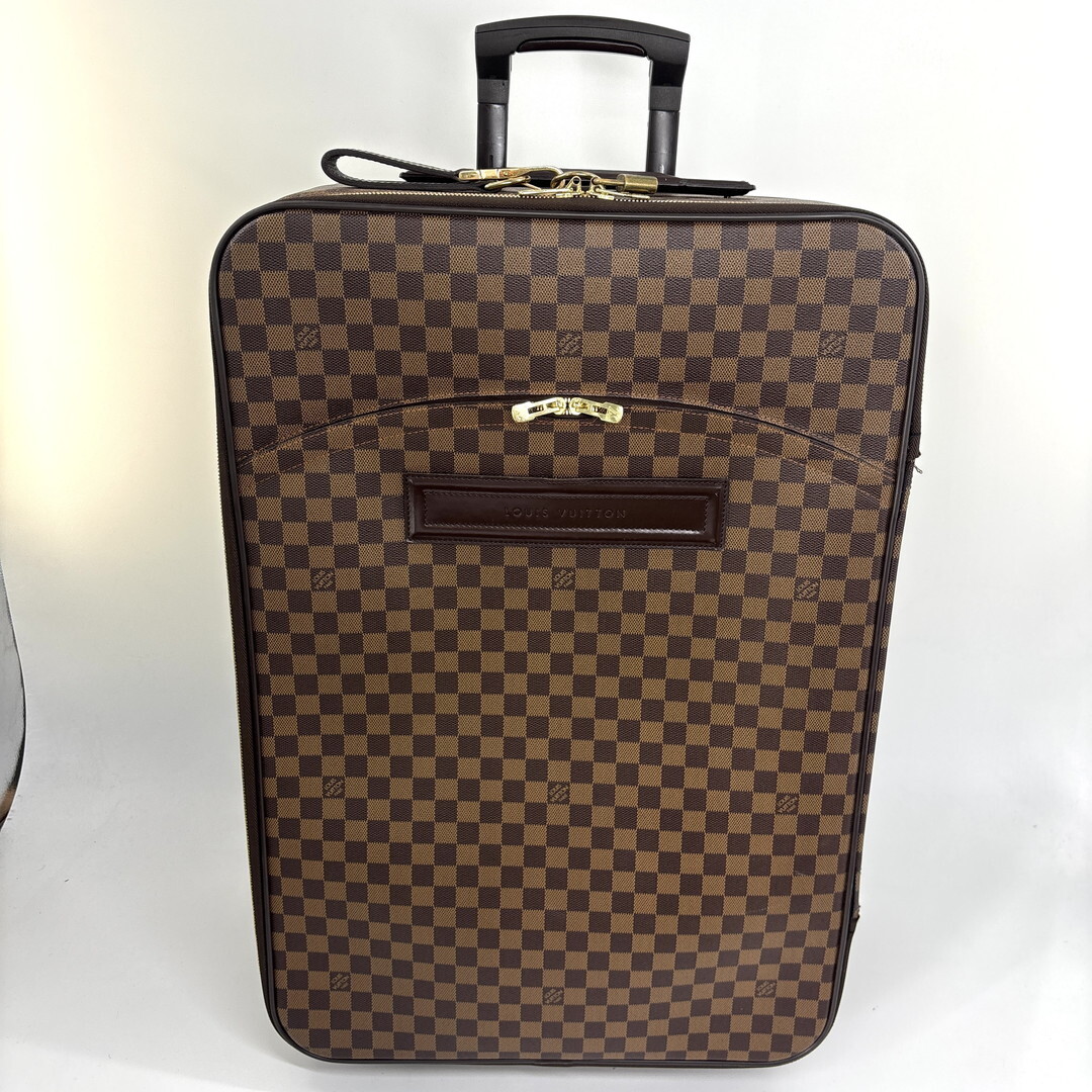 超極美品 Louis Vuitton ルイヴィトン ダミエ ペガス65 レディース キャリーケース 旅行バッグ ブラウン ボストンバッグ スーツケース