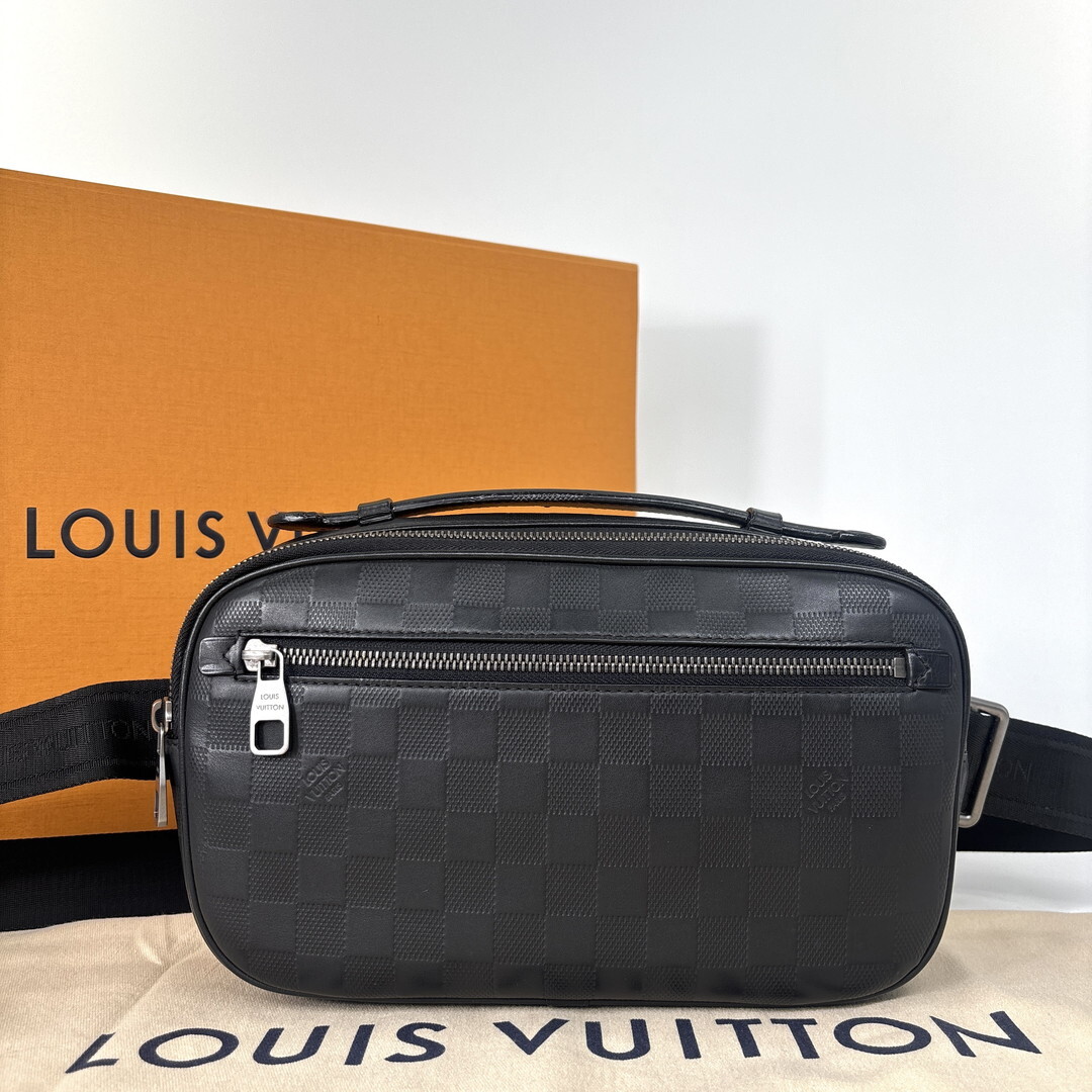 超極美品 Louis Vuitton ルイヴィトン ダミエ アンフィニ アンブレール ブラック ボディバッグ N41288 ショルダーバッグ 箱袋有
