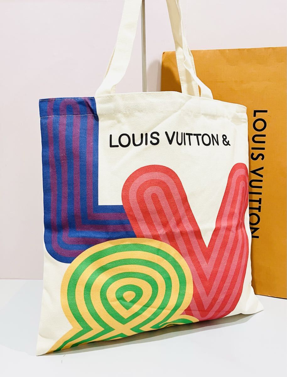 LOUIS VUITTON ● ルイヴィトン 2022年 限定品 トート バッグ エコバッグ 手提げ ロゴ 