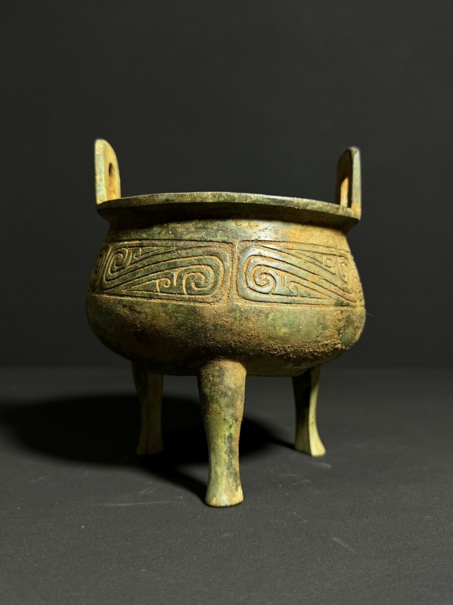 中国 美術品 青銅 香炉 置物 銅製 唐物 時代物 古美術 中国古美術 中国古玩 w15