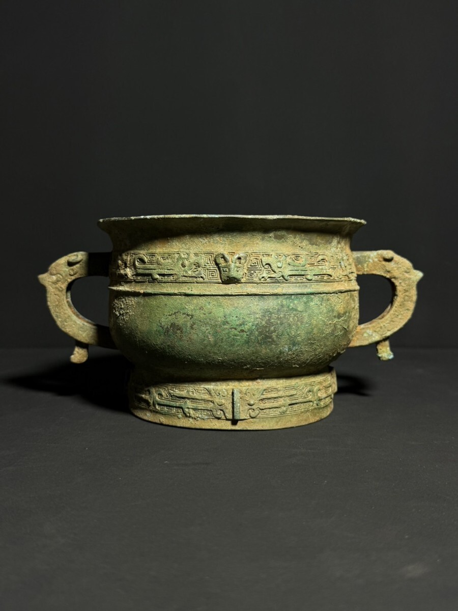 中国 美術品 青銅 香炉 置物 銅製 唐物 時代物 古美術 中国古美術 中国古玩 w2