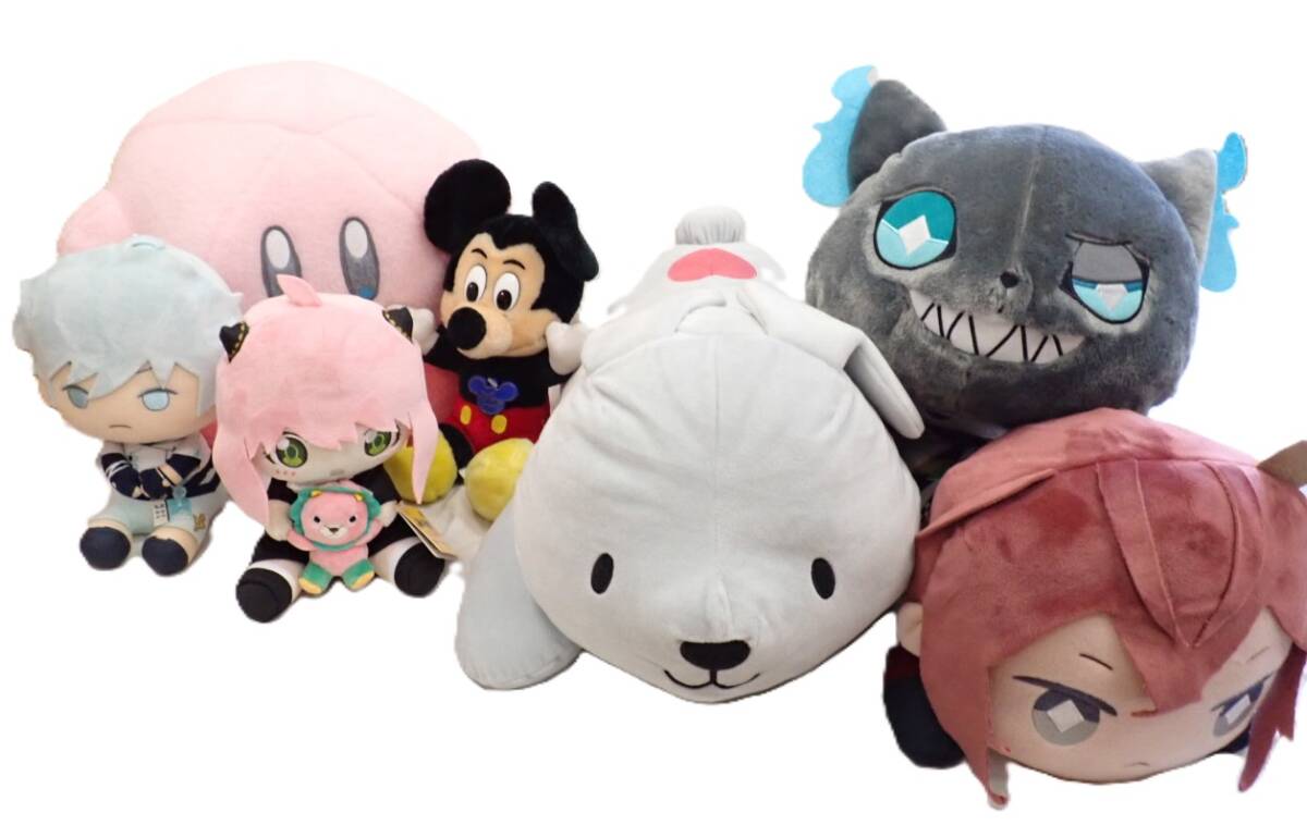 UH3292 ぬいぐるみ おまとめ7点 小さめ～大きめサイズ / ミッキーマウス / カービィ / ラッピー 他 / 中古 