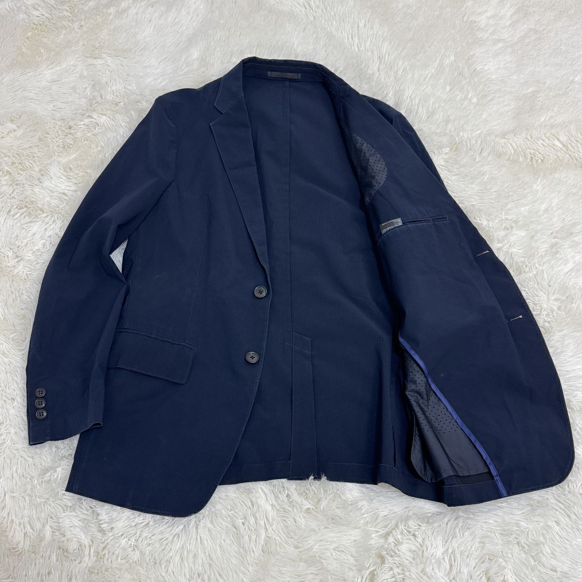 UNIQLO ユニクロ ウルトラライトジャケット テーラード 撥水 ネイビー Mサイズ 311-163530 メンズ