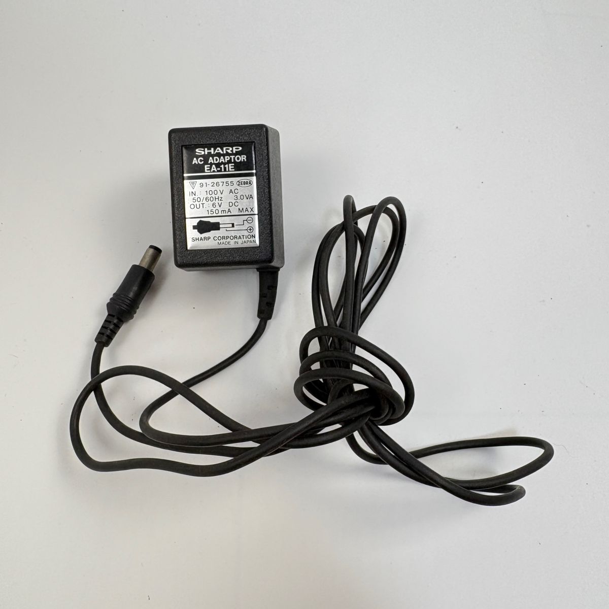 SHARP シャープ 純正 ACアダプター ACアダプタ EA-11E DC6V 150mA 電源アダプター 家電 動作確認済