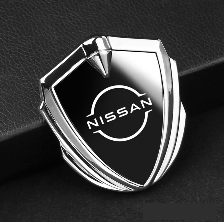 日産 NISSAN ステッカー 車ロゴ エンブレム 鏡面 3D立体 金属製 デカール 防水 両面テープ付き 簡単貼り付け 1枚 ◆超特上即納◆ 6色選択