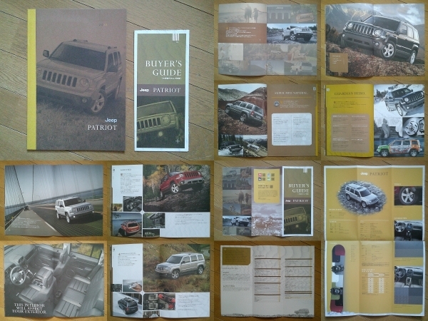 CHRYSLER Jeep PARIOT (MK74型) カタログ 2012年 17ページ Buyer's Guide付 アメリカ クライスラージープ パトリオット