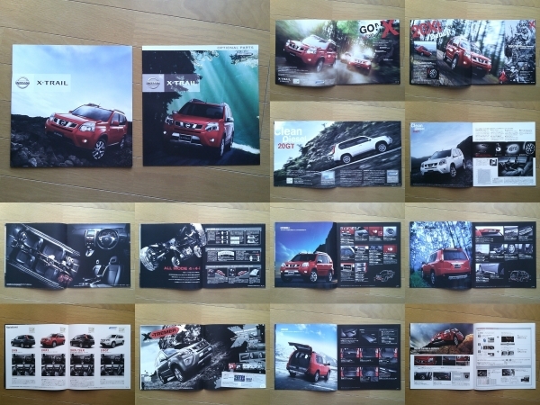 X-TRAIL エクストレイル (T31型後期) カタログ 2011年版 39ページ オプショナルパーツカタログ付 日産 クロスオーバーSUV Clean Dieselあり