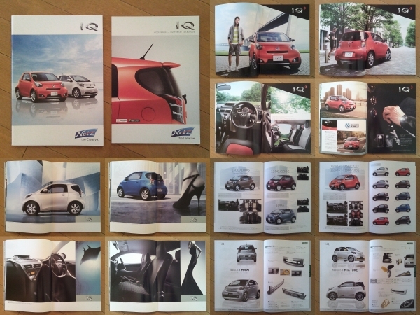 iQ (KGJ10/NGJ10型中期) カタログ 2010年版 47ページ アクセサリー＆カスタマイズカタログ付 トヨタ マイクロクーペ → (ゴー)グレード追加