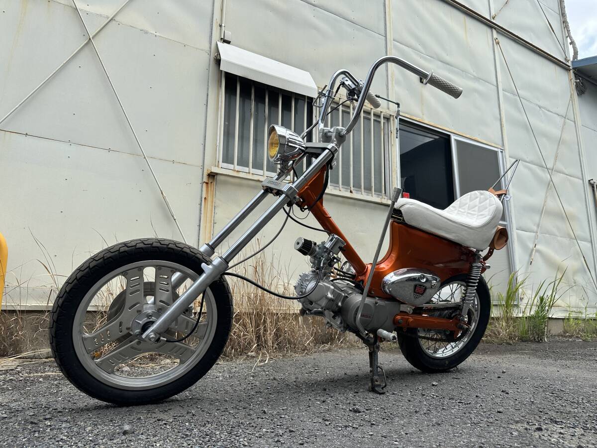 横浜市都筑区発★ ホンダ　カブ50 フルカスタム　チョッパー　ボバー　アメリカン　鍵と登録書類あり　自賠無し