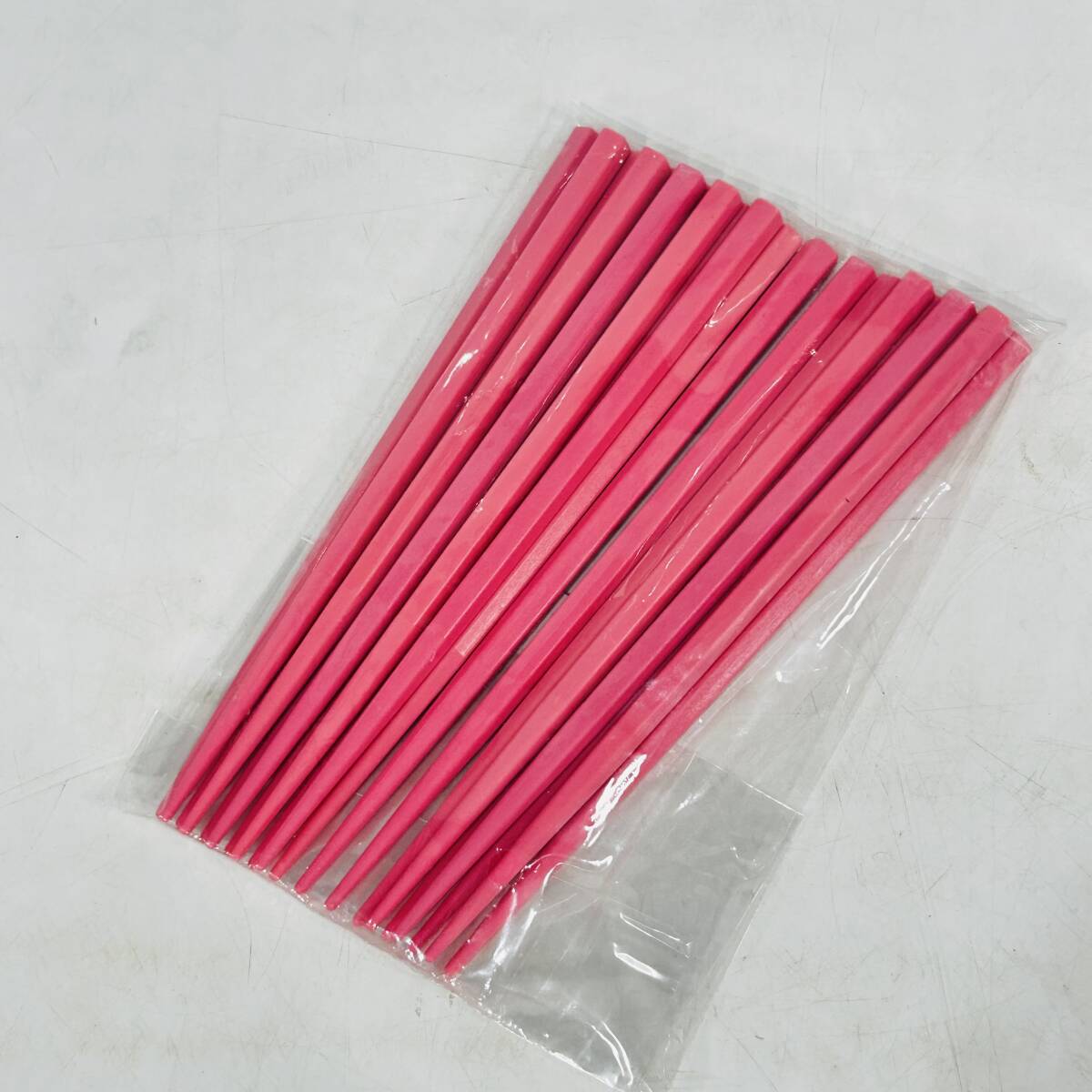 未使用品 お箸 箸 まとめ 10膳 五角箸 桃 ピンク 長さ15cm 和食器 chopsticks こども食堂 NC4181 i