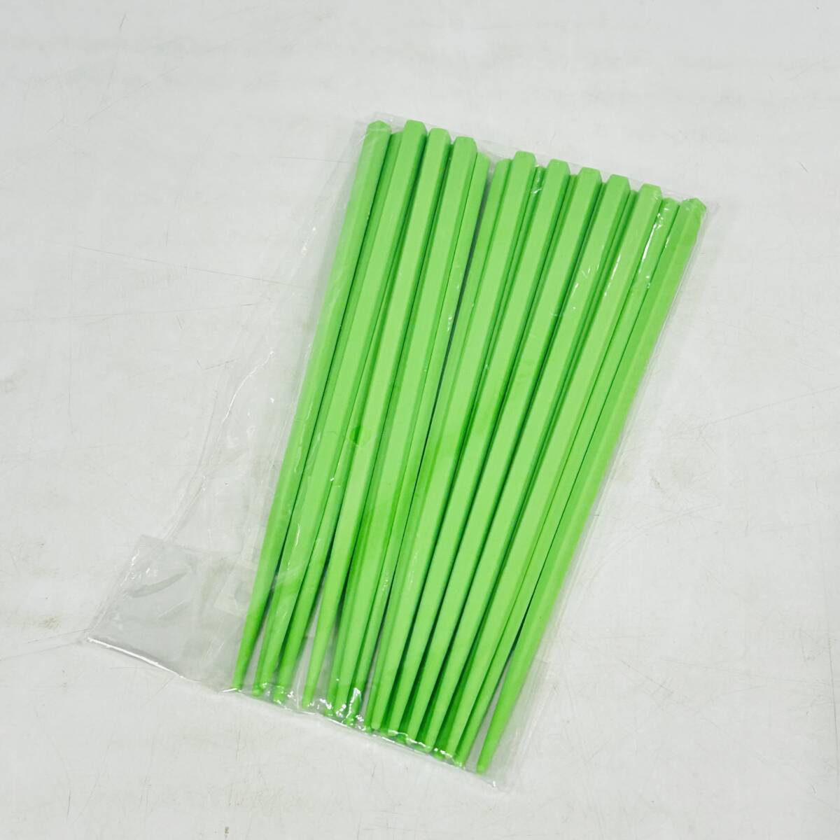 未使用品 お箸 箸 まとめ 10膳 五角箸 緑 みどり 長さ18.0cm 和食器 chopsticks こども食堂 NC4183 i
