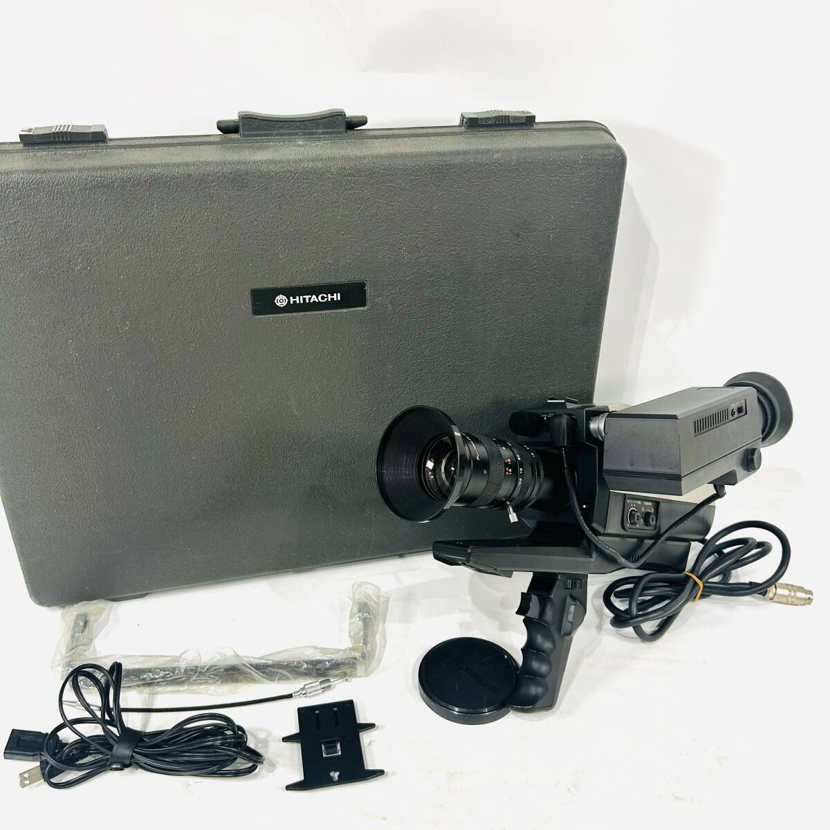 日立 HITACHI カラービデオカメラ VK-C700 fujinon tv zoom lens ハードケース付き 昭和レトロ ヴィンテージ NC4237 i