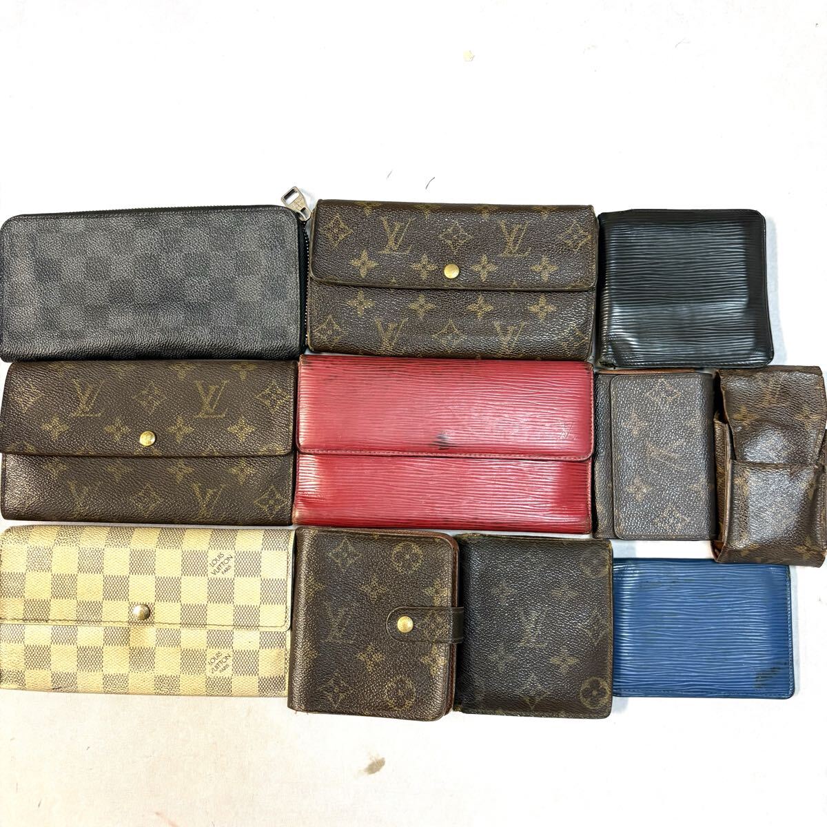 ⑤ ■ まとめ売り!! '豪華 11点セット LOUIS VUITTON ルイヴィトン モノグラム ダミエ エピ 長財布 二つ折り財布 ヴィンテージ 卸売り 
