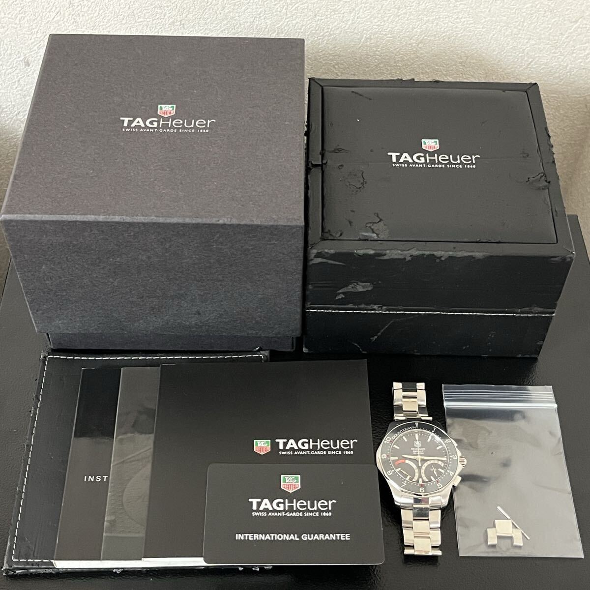 TAG HEUER AQUARACER CALIBRE S 300 METERS CAF7111 FK2205 タグ・ホイヤー アクアレーサー キャリバーS 新品電池交換済 元箱他付属品付