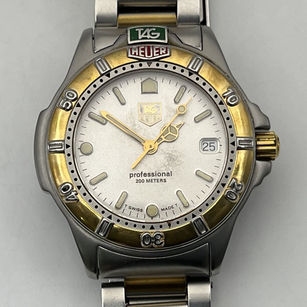 TAG HEUER 4000 professional 200 METERS QUARTZ 995.713A タグ・ホイヤー クォーツ ダイバーズ 3針デイト メンズ ボーイズ 新品電池交換済