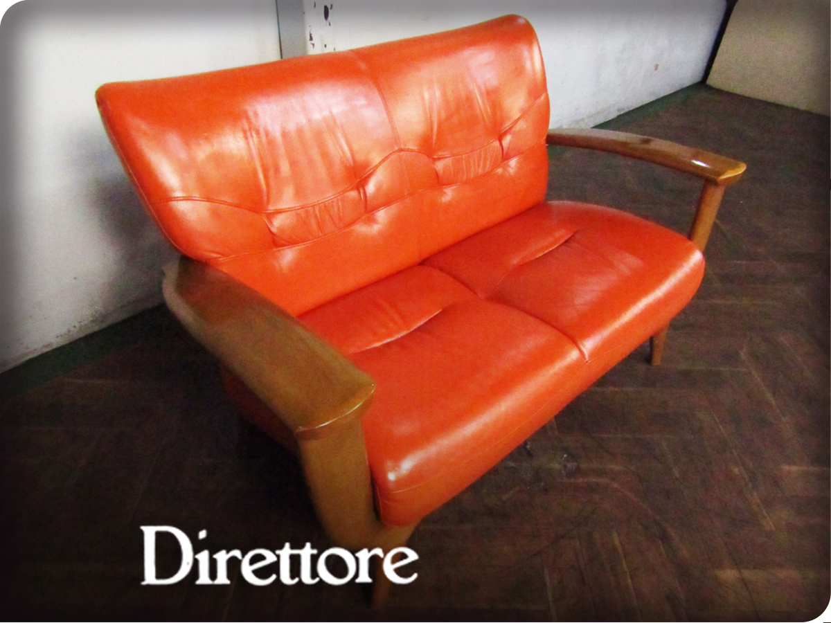 ■Direttore/ディレトーレ■高級■本革張り■モダン■２人掛けソファ■30万■st323k