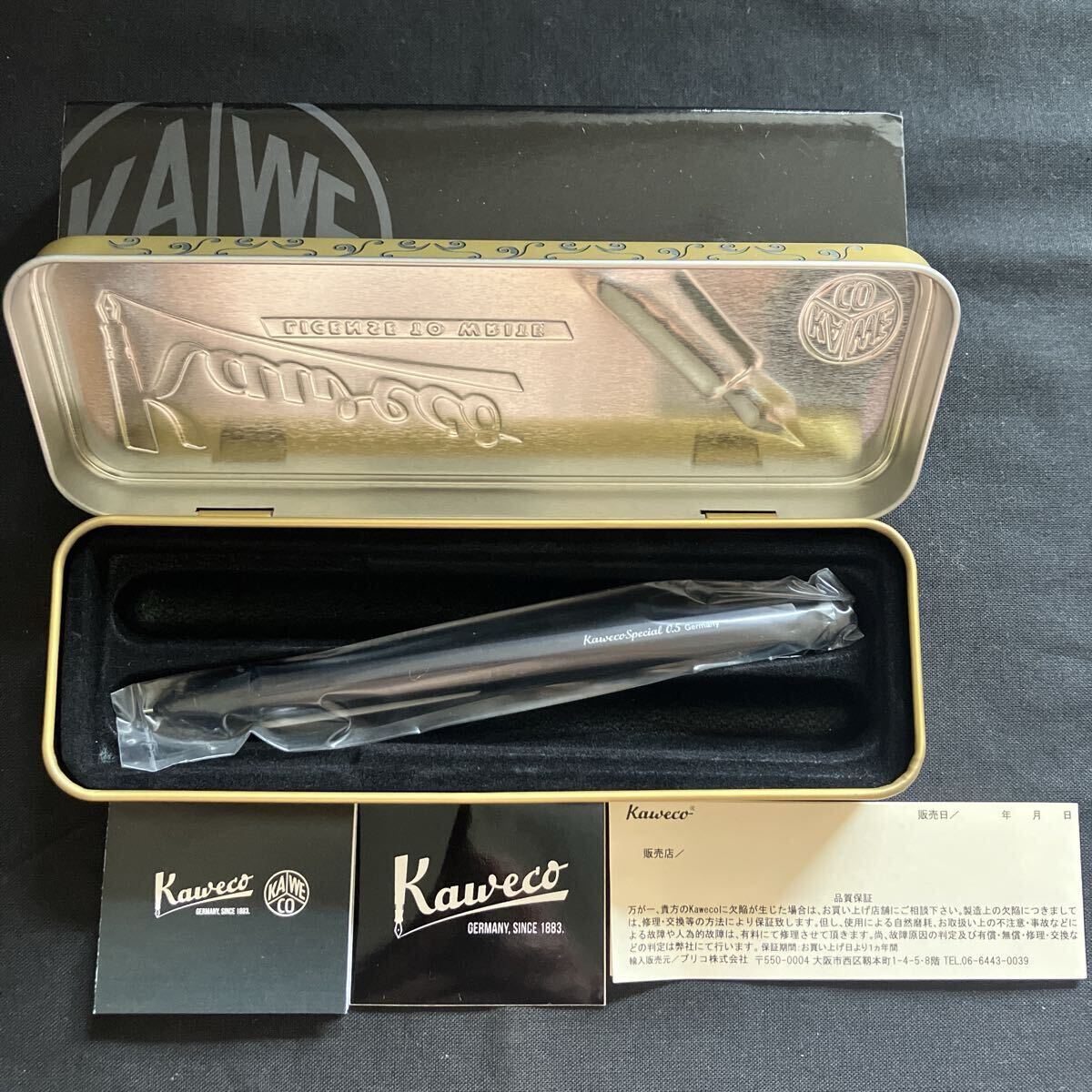 新品未使用 デッドストック Kaweco カヴェコ Pencil Special ペンシルスペシャル PS-5 0.5㎜ ブラック GERMANY ドイツ製 缶ケース入り