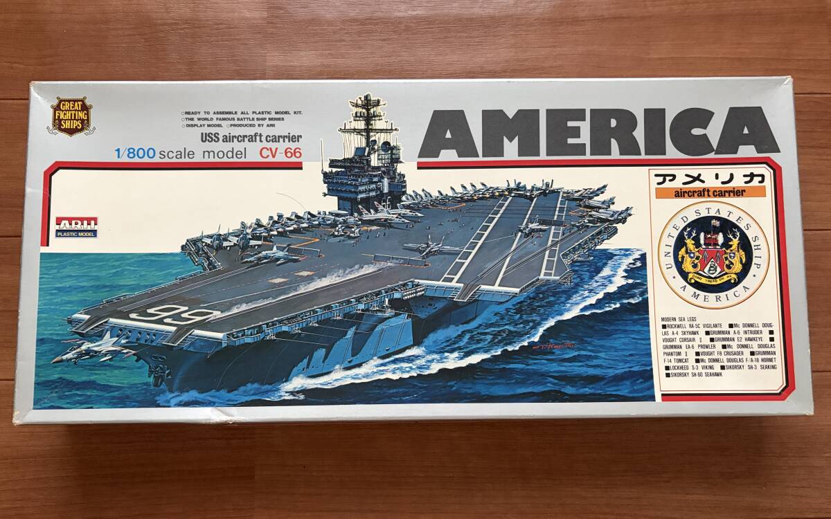 アメリカ 　CV-66 　　1/800　　　　　送料660円〜　　　ジャンク