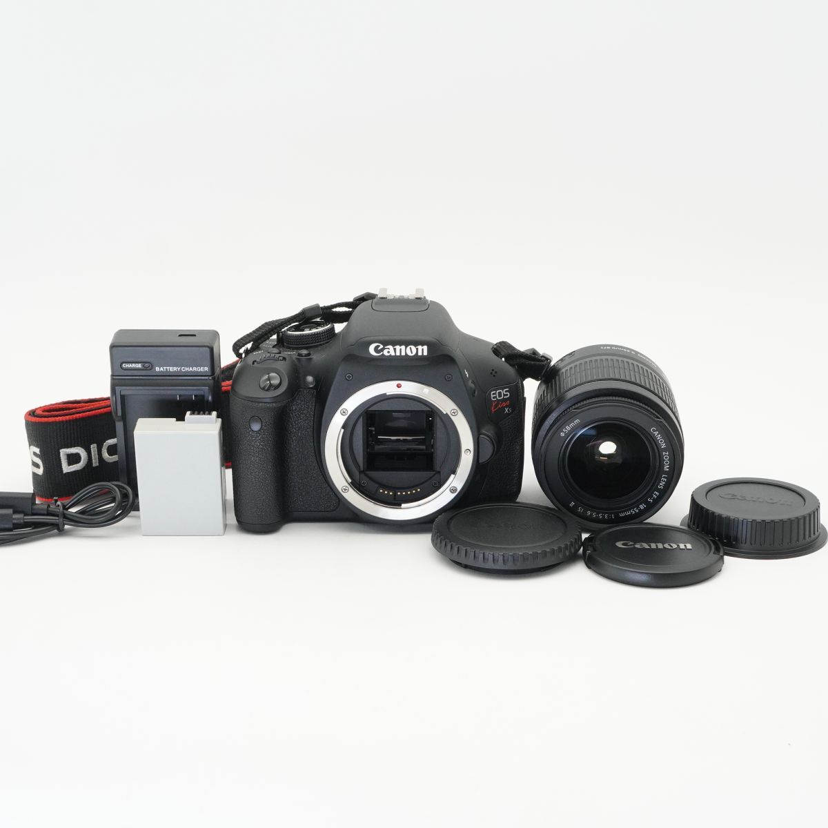 良品 動作確認済 Canon キヤノン EOS KISS X5 レンズキット デジタル一眼レフカメラ #g135B3912