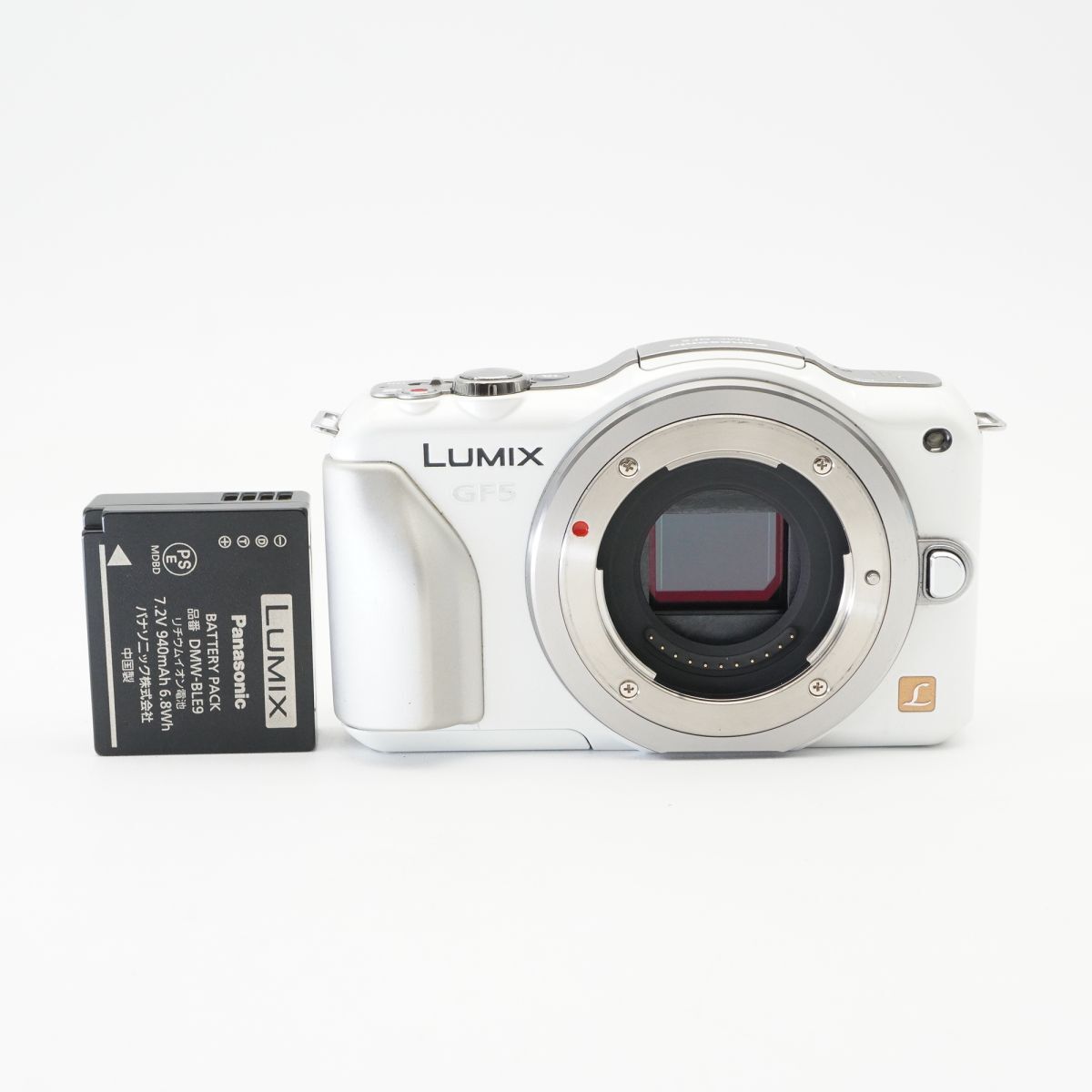 良品 動作確認済 Panasonic パナソニック LUMIX GF5 ホワイト ミラーレス一眼カメラ #g57B4011