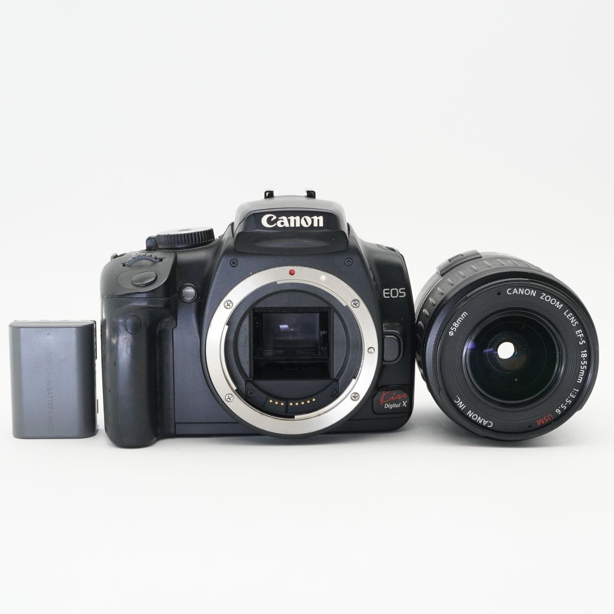 良品 動作確認済 Canon キャノン EOS Kiss Digital X レンズキット デジタル一眼レフカメラ #g22B4062