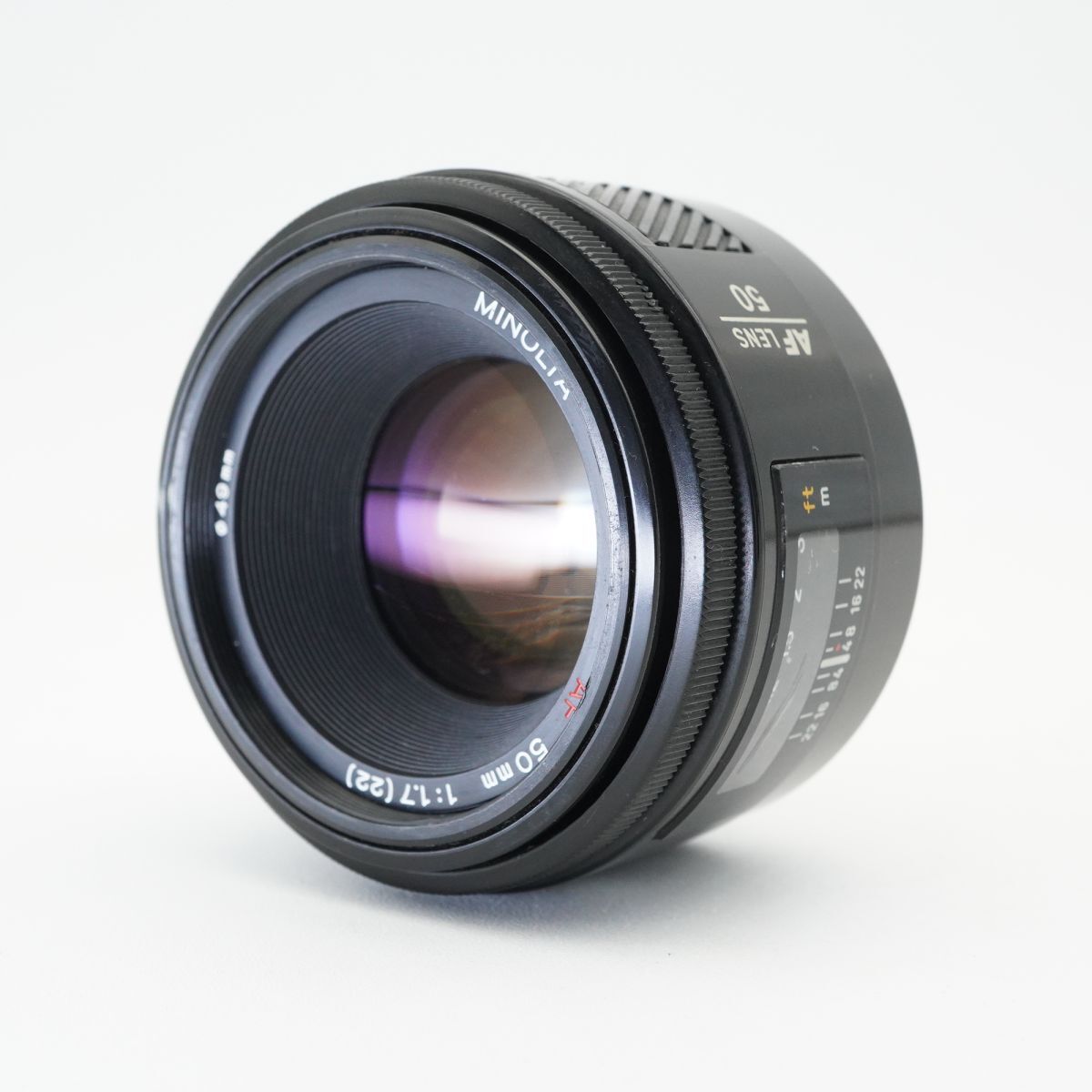 良品 動作確認済 MINOLTA ミノルタ AF ZOOM 50mm F1.7(22) 単焦点レンズ #g0B4086