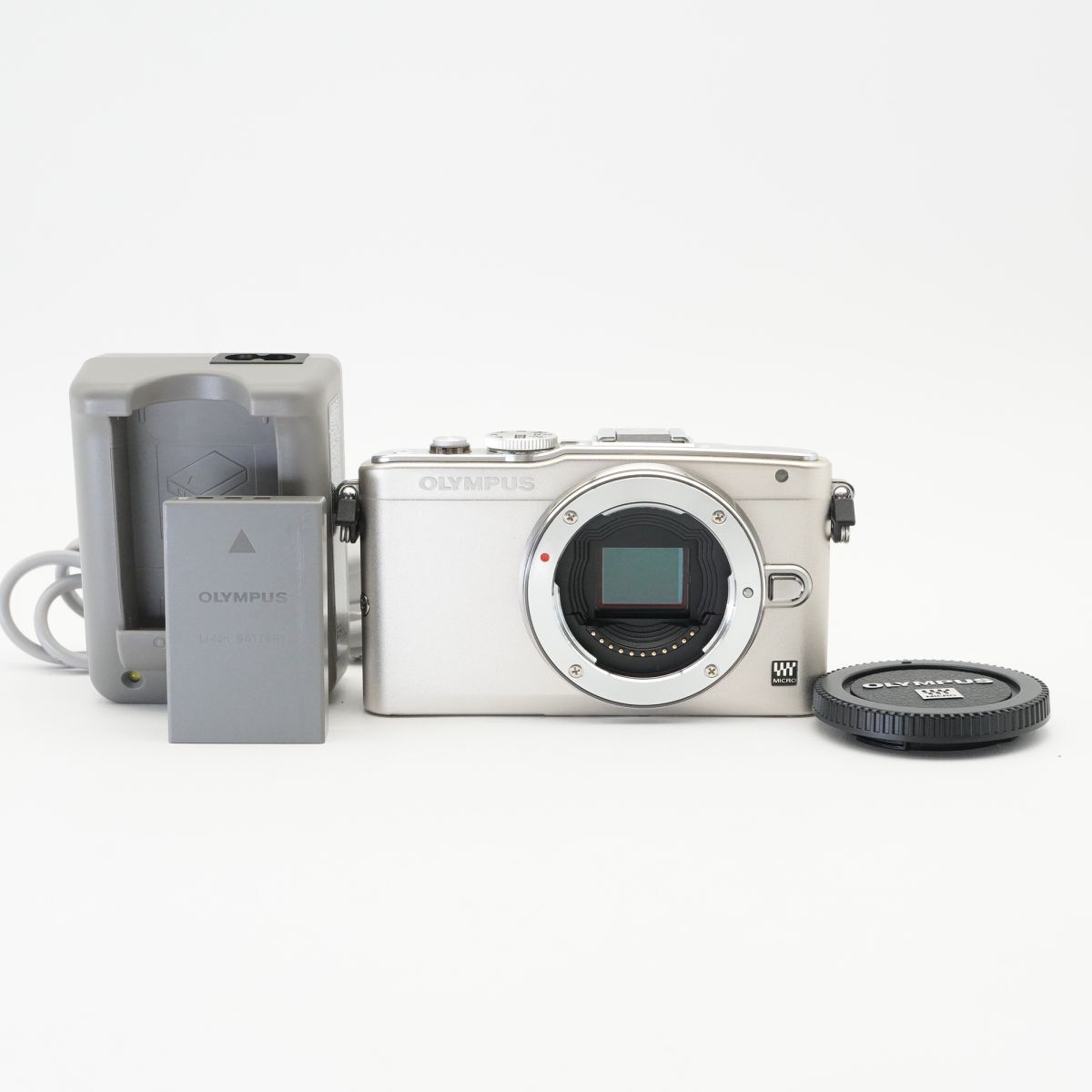 実用品 動作確認済 Olympus オリンパス PEN Lite E-PL6 シルバー ミラーレス一眼カメラ #g32AA11592