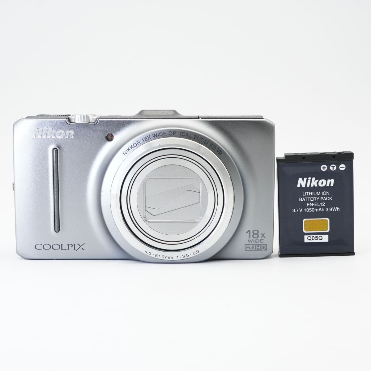 良品 動作確認済 Nikon COOLPIX S9300 クリスタルシルバー コンパクトデジタルカメラ コンデジ #g89AA11893