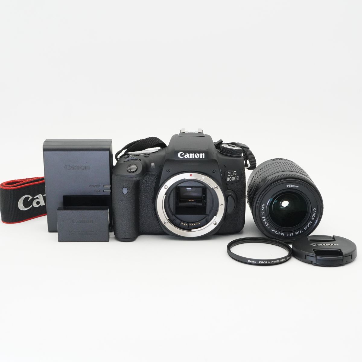 美品 動作確認済 Canon キャノン EOS 8000D EF-S 18-55mm F3.5-5.6 IS STM デジタル一眼レフカメラ #g249B3909