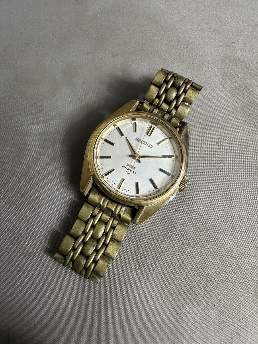 G86 SEIKO セイコー　KS キングセイコー Hi-BEAT ハイビート　腕時計　45-7001 メダリオン　現状