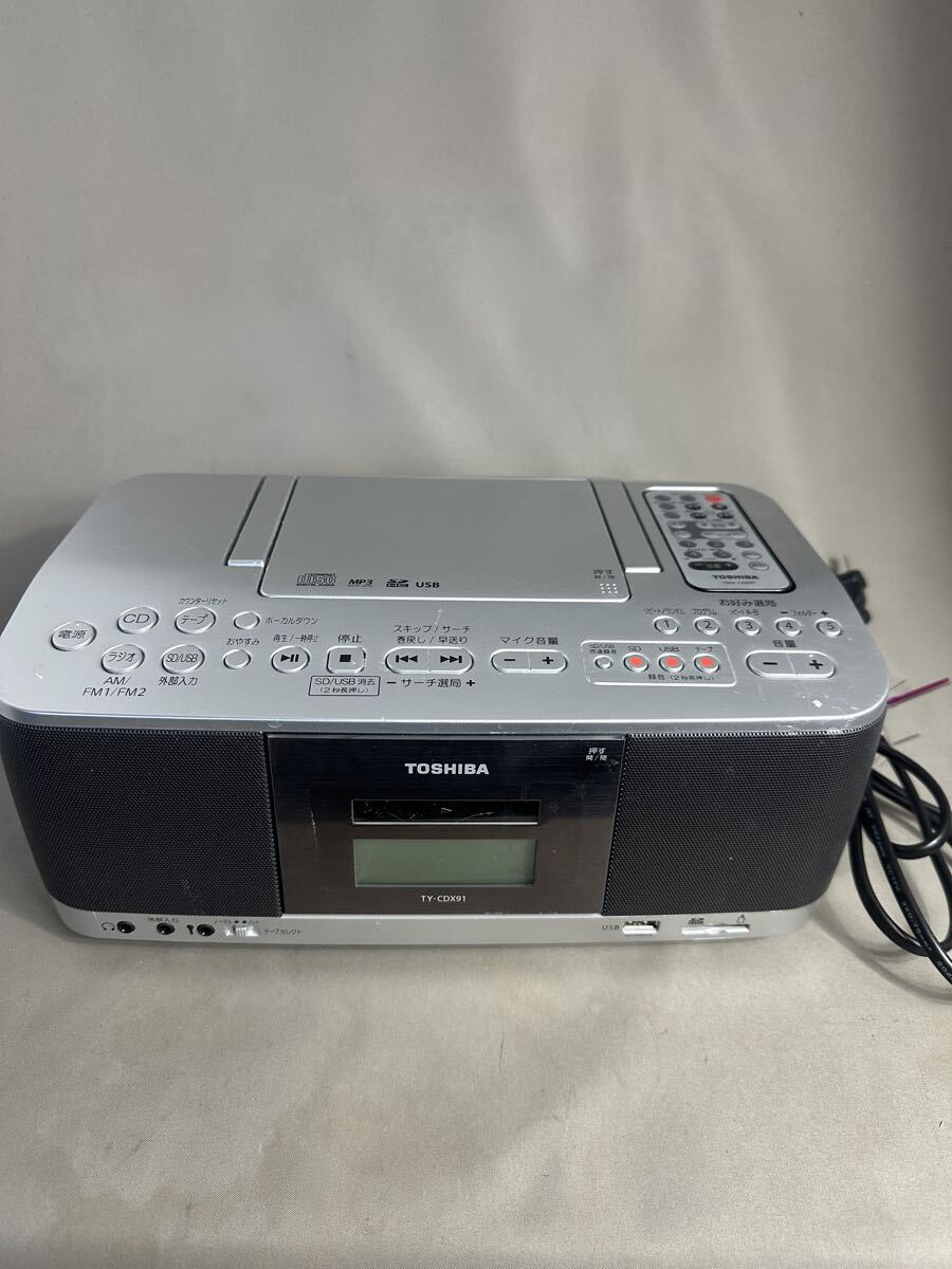 G65 TOSHIBA 東芝 CDラジオカセットレコーダー TY-CDX91 現状