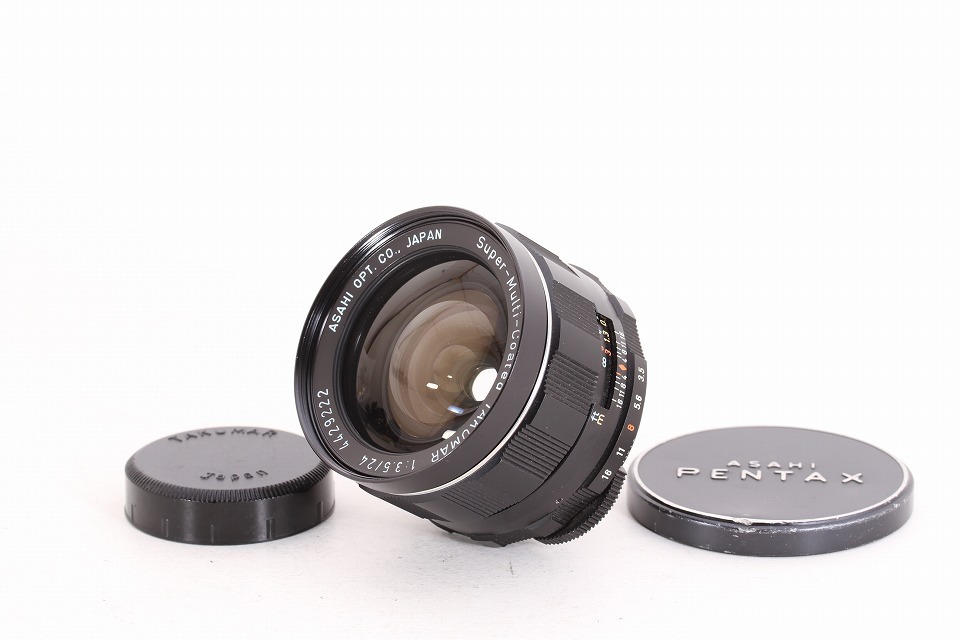 【良品】ペンタックス PENTAX Super-Multi-Coated TAKUMAR 24mm F3.5 M42マウント レンズ 4429222 #YL0152