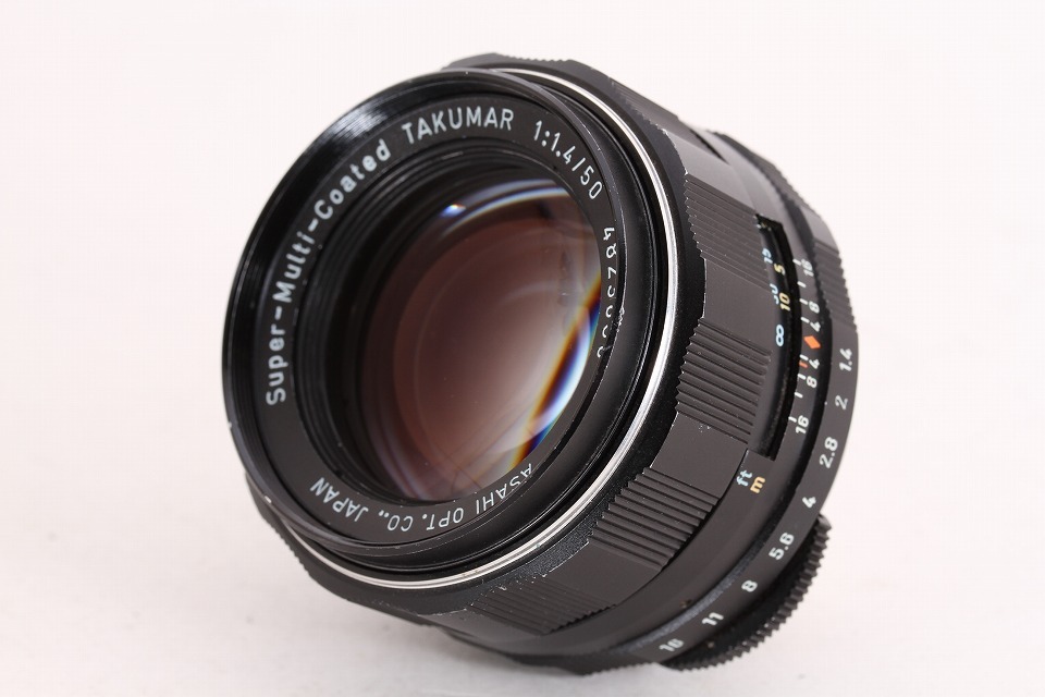 【実用品】ペンタックス Asahi Pentax Takumar SMC 50mm F1.4 レンズ M42マウント 4823856 #YL0192