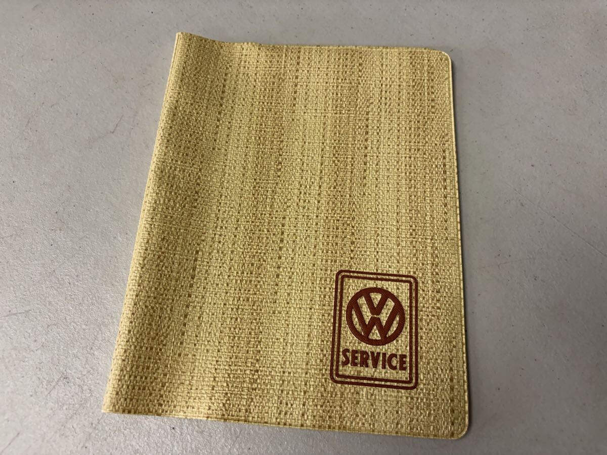 空冷　VW ビートル　オーバル　マニュアルカバー　取扱説明書入れ　スウェーデン仕様　黄色っぽい　50-60年代　当時モノ　オリジナル　NOS