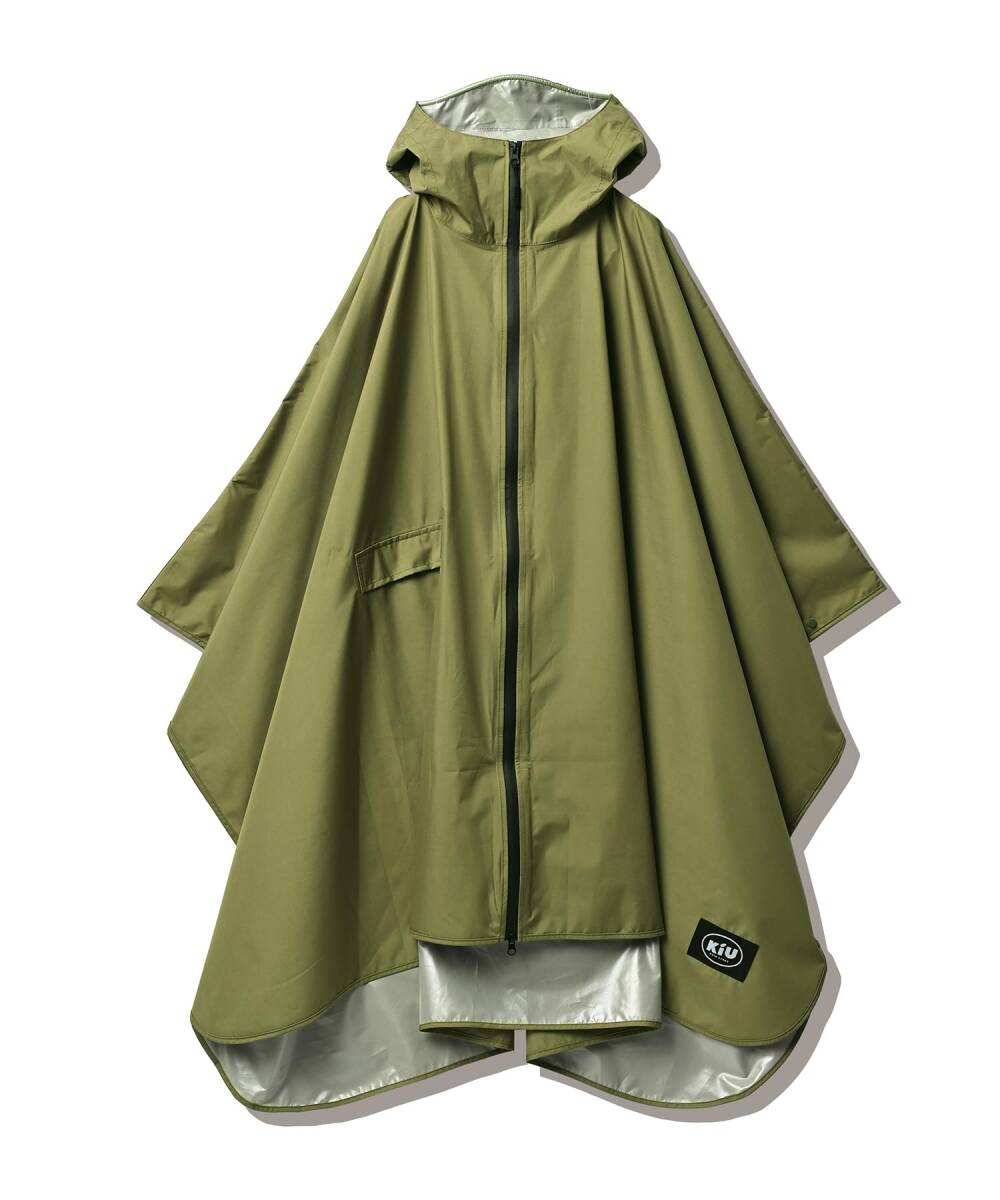 ★新品★KiU キウ レインポンチョ デイリー RAIN PONCHO wpc 雨対策 撥水 パッカブル コスパ 耐水10000 
