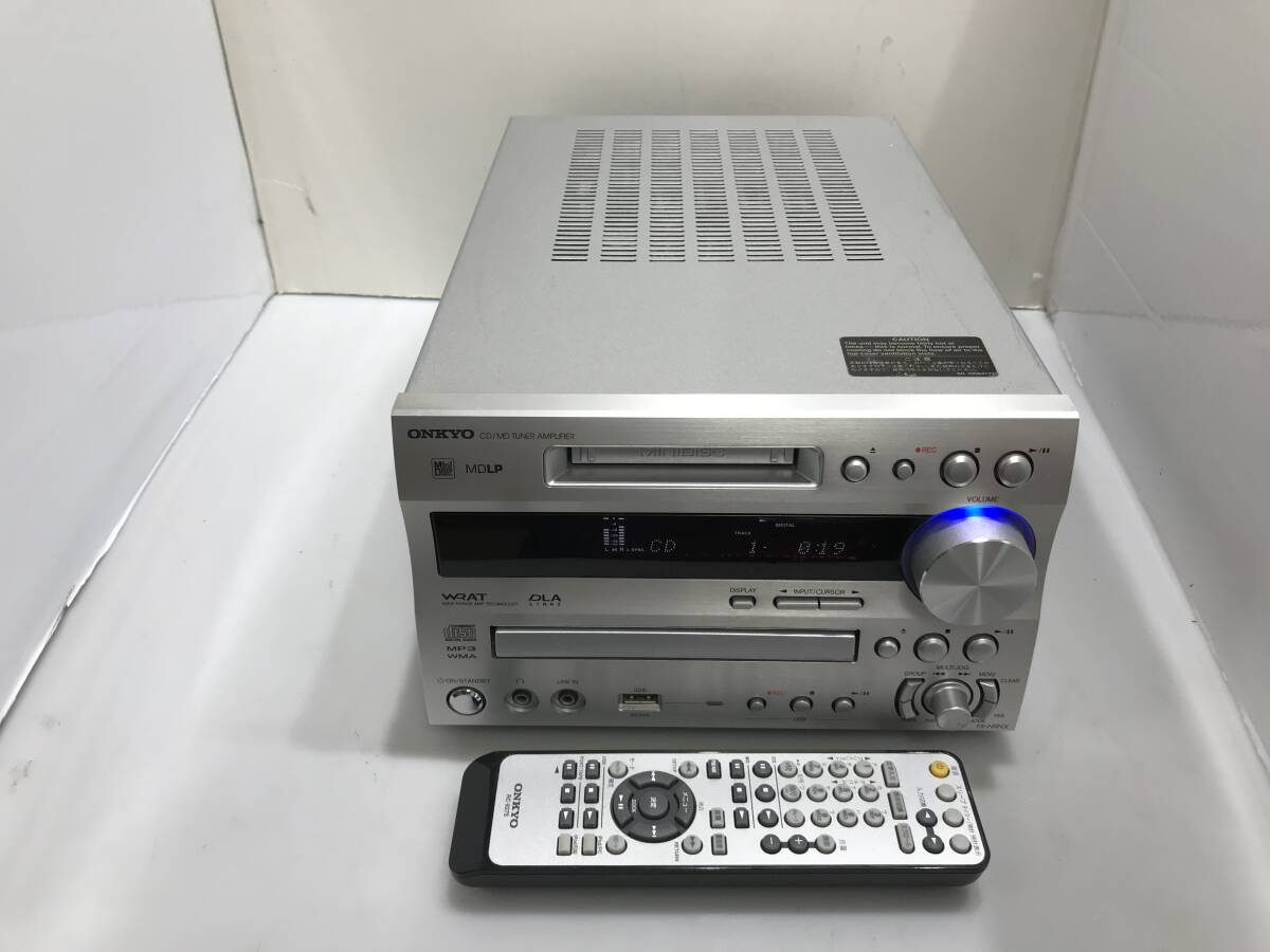 ONKYO CD/MDチューナーアンプ FR-N9NX　純正リモコン付　中古品Z955