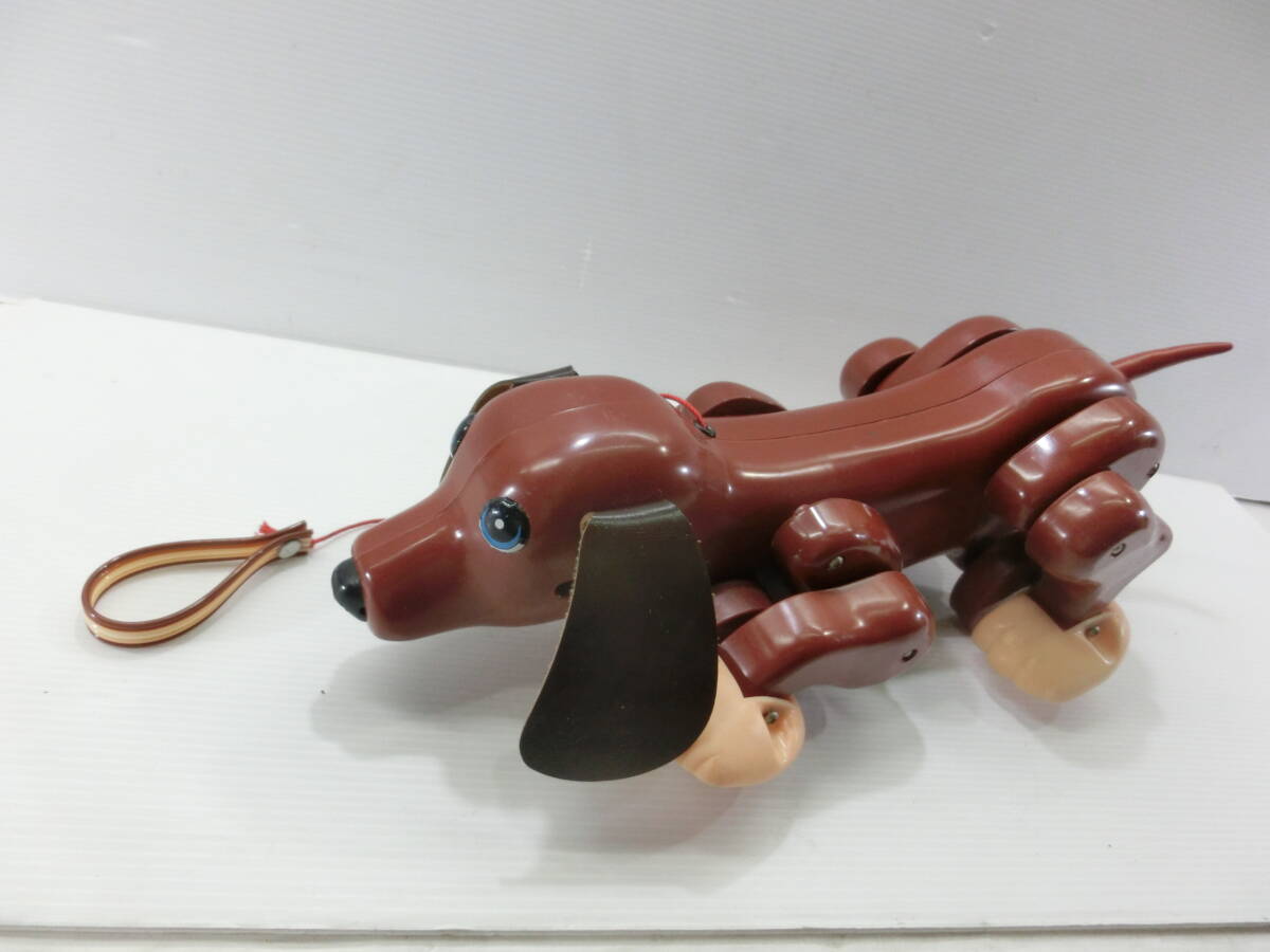 ロンパールーム おさんぽダッキー★野村トーイ/犬/約37ｃｍ/昭和レトロ/動作品