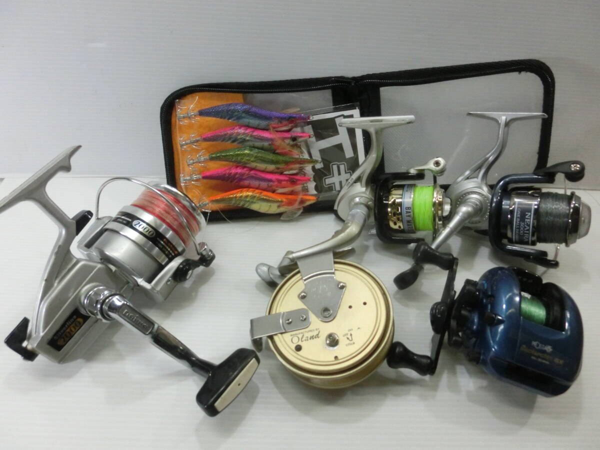 リール/オーランド 大島製作所.鳴門50Ⅱ/PROSTA BACKWATER GX/ダイワ シルバーライン 2000/BAY MARS 2000/NEAIRA 3000/エギ/まとめて