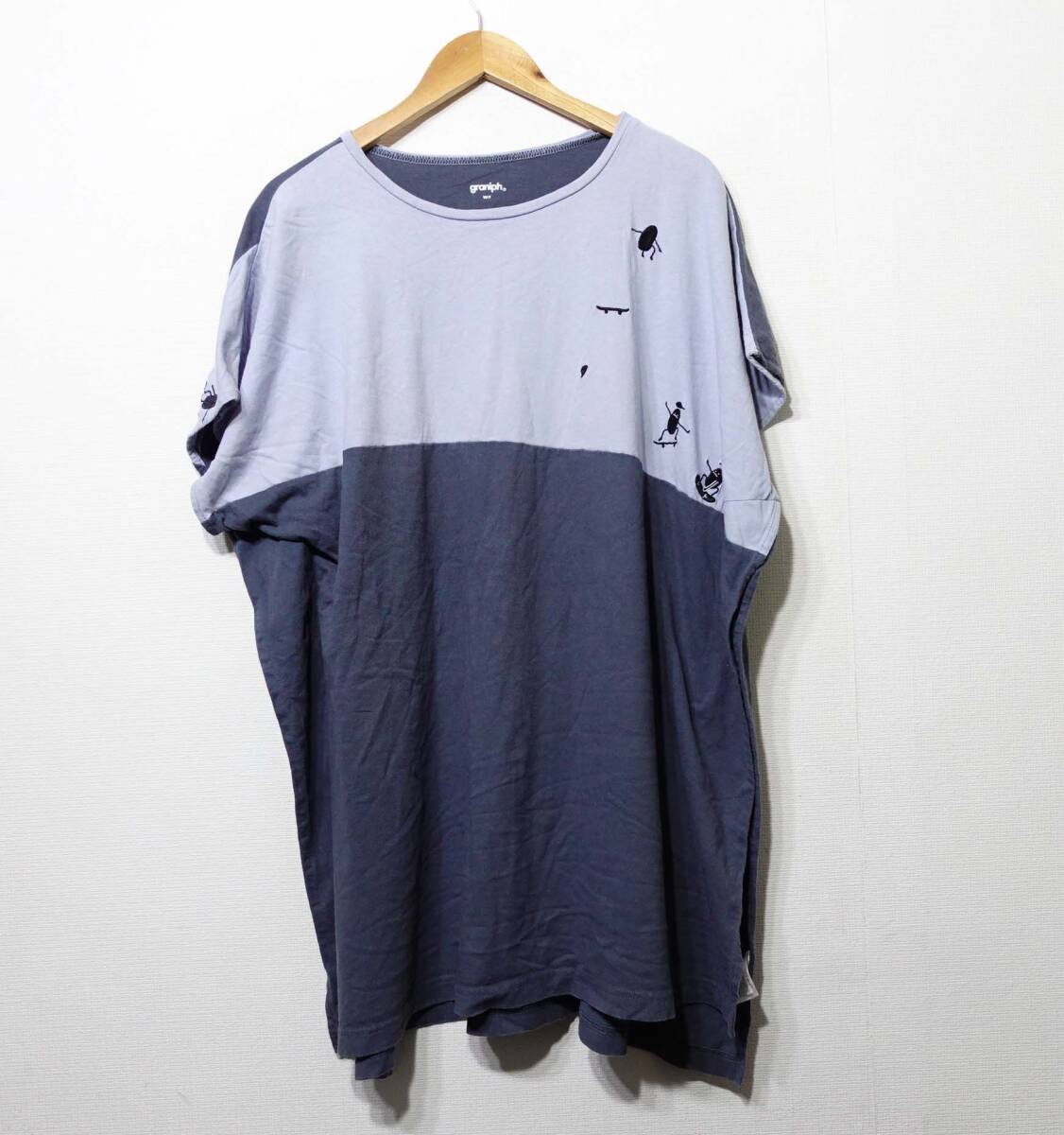 【送料無料】グラニフ　ビューティーアンドユースワンピース/スケートボード　Design Tshirts Store graniph　刺しゅう