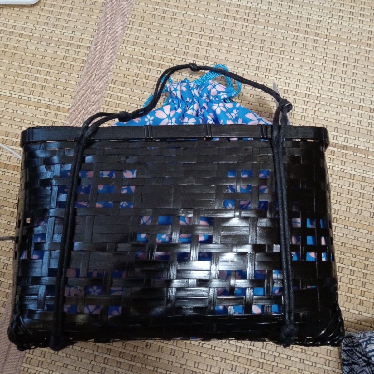 竹かごバッグ④
