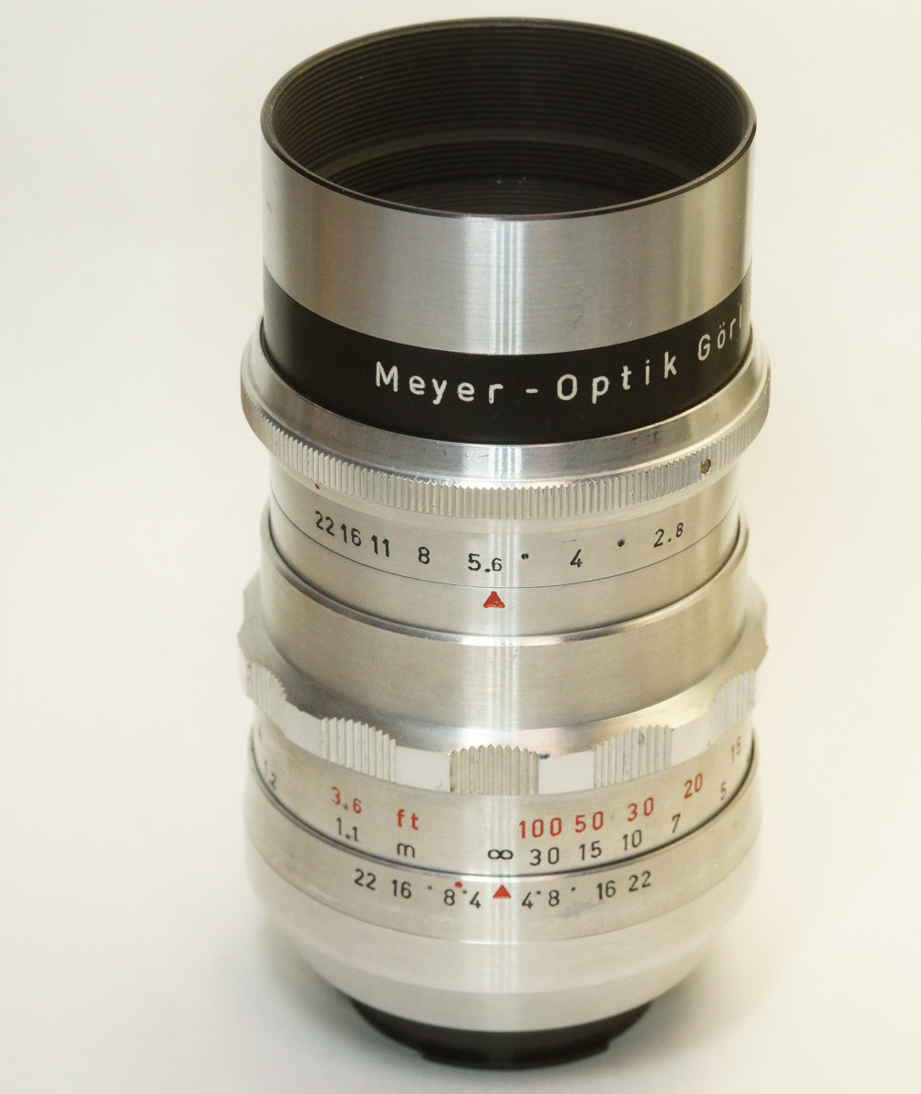 ドイツ製 Meyer-Optik Gorlitz Trioplan 2.8/100 Exakta 12N-634 シルバー 前期型 Q1 絞羽15枚 60年代 オリジナル バブルボケ