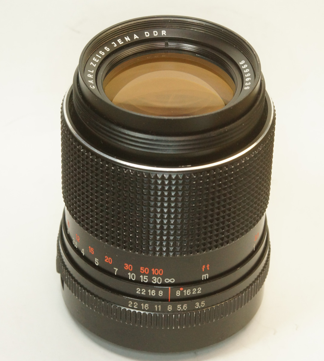 ドイツ製 Carl Zeiss Jena MC S 1:3.5 f=135 M42 99N-639 輸出仕様 RedMC ブラック 70年代 Sonnar 3.5/135