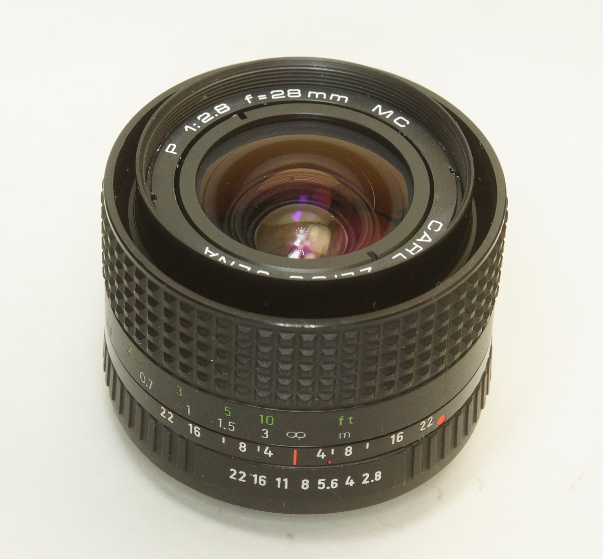 ドイツ製 CARL ZEISS JENA P 1:2.8 f=28mm MC 3N-010 PBマウント PRAKTICAR 